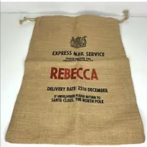 Harrow And Green Santa Gift Sack Burlap Rebecca